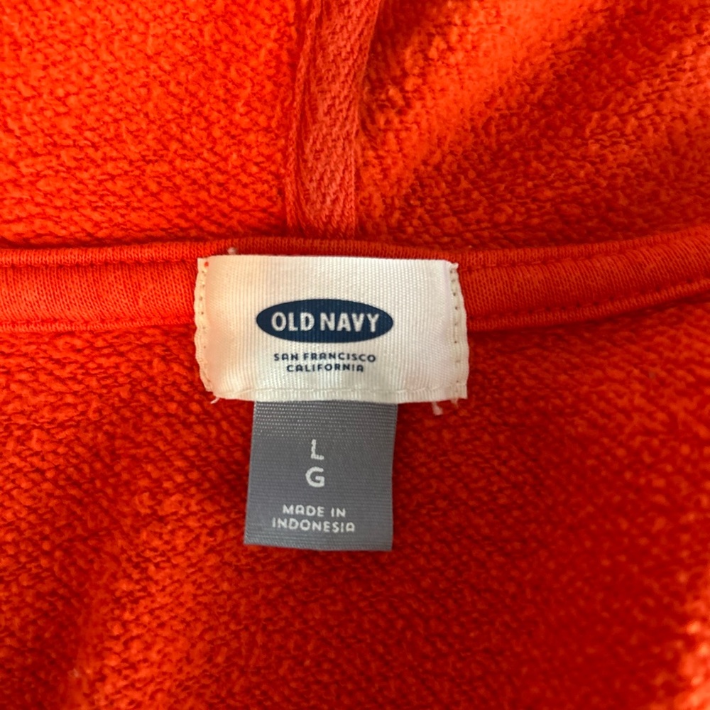 Old Navy Women’s Orange Jacket SZ Large - Picture 2 of 4